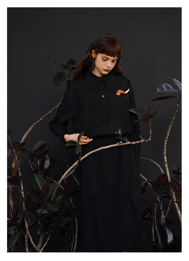 藝術刺繡男女通用襯衫 X3445