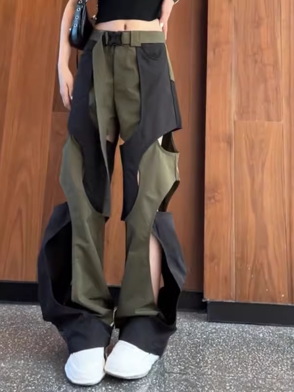 Distressed Cargo Pants X3295