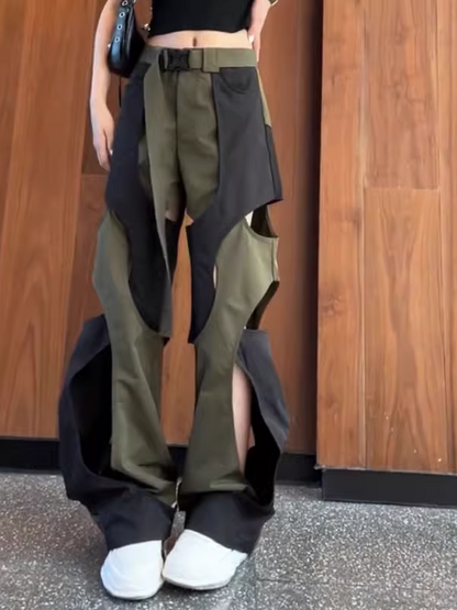 Distressed Cargo Pants X3295