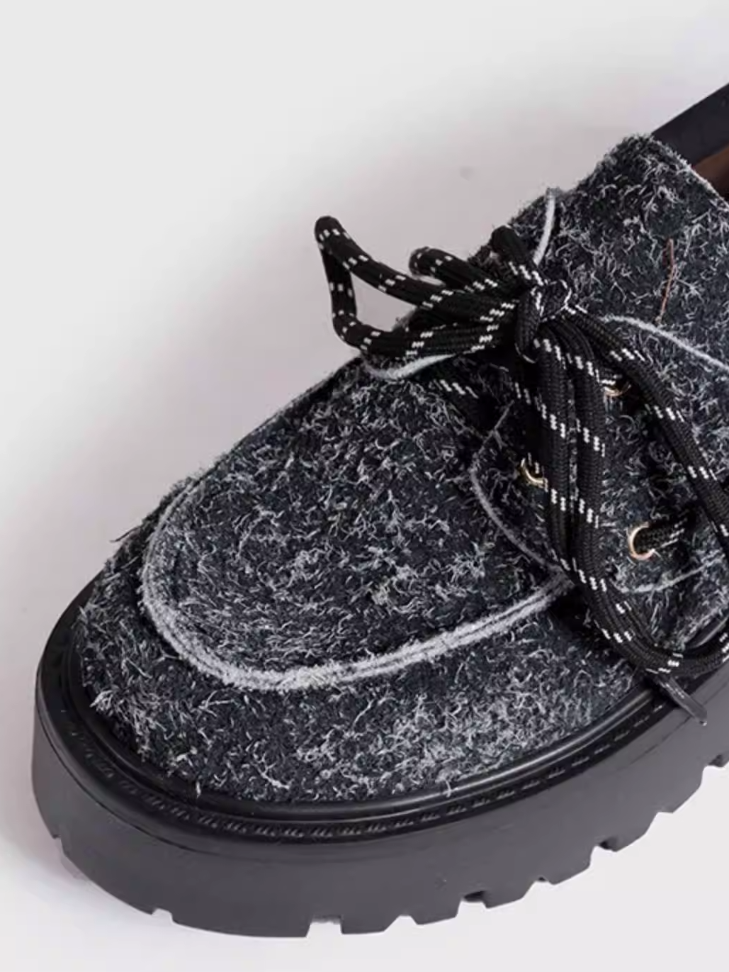 Platform Lace-Up Loafers　X3523