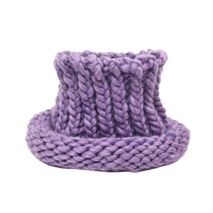 Icelandic Hand-Knitted Wool Beanie Neck Warmer　X3442