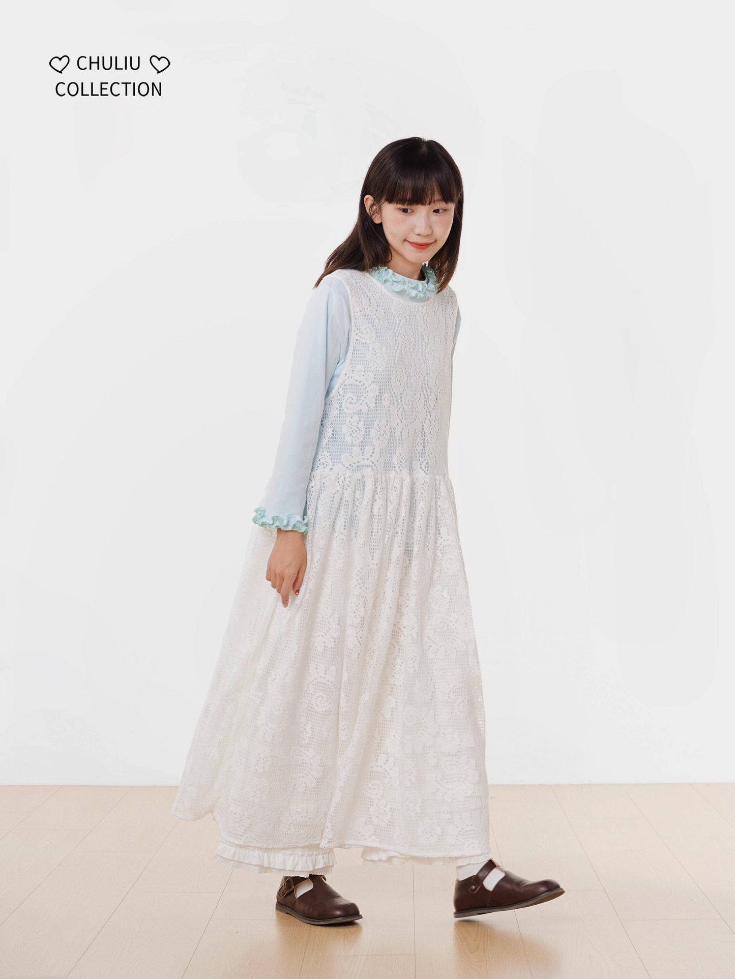Flared Lace Layered Camisole Dress X3404