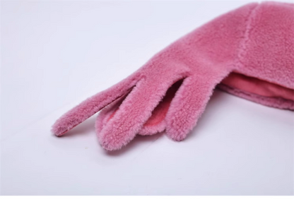 Barbie Pink Fur Ushanka Hat　X3436