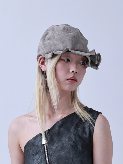 Retro Sculpted Brim Bucket Hat　X3438