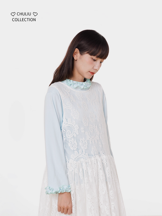 Flared Lace Layered Camisole Dress X3404