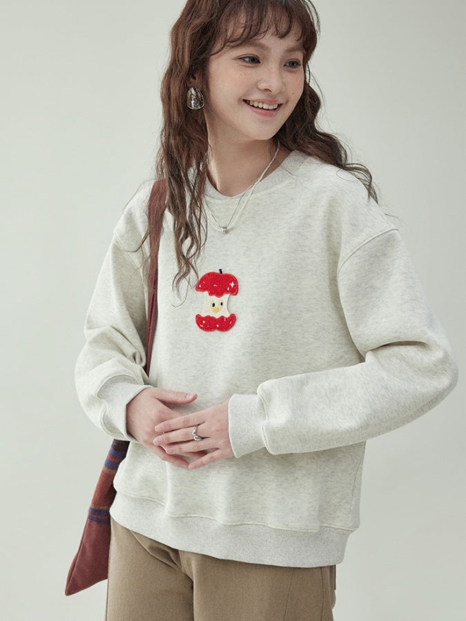 Apple Applique Pullover X2983