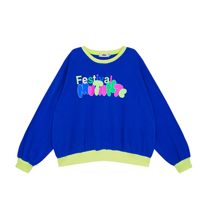 Blue Letter Dopamine Hoodie　X3411