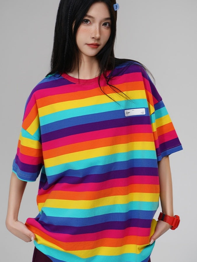 Vivid Border T-shirt X2728