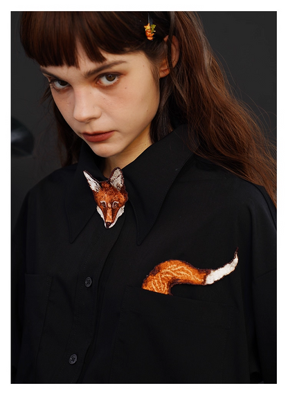 藝術刺繡男女通用襯衫 X3445