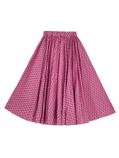 Flower Print Skirt X2844