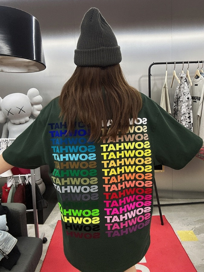 Colorful alphabet T-shirt X2798