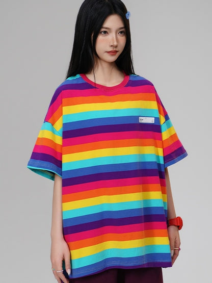 Vivid Border T-shirt X2728