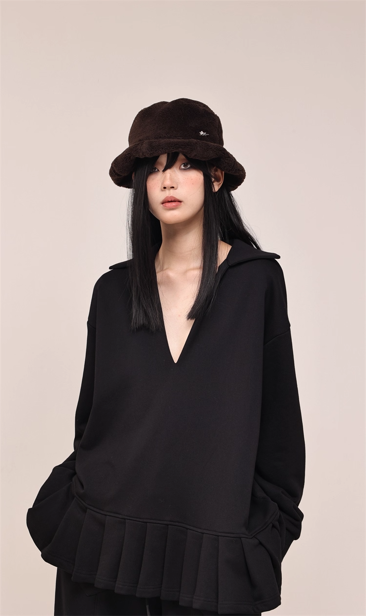 Fuzzy Warm Bucket Hat　X3434