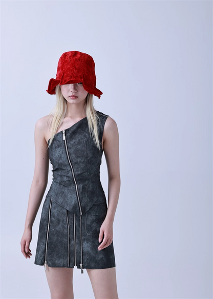 Petal-Shape Sculpted Bucket Hat　X3439