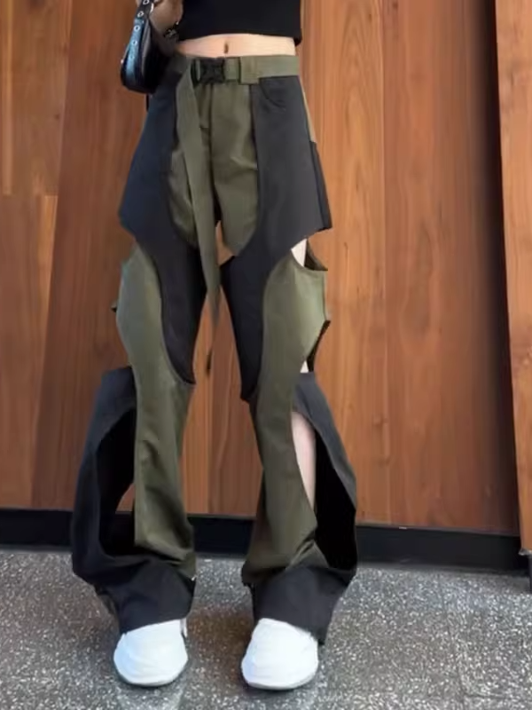 Distressed Cargo Pants X3295