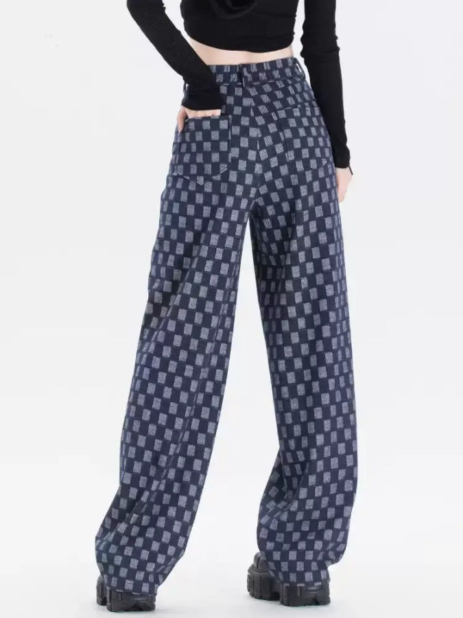 Checkerboard check pants　X2942