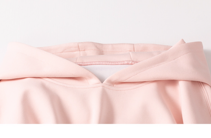 Cute Cat Print Sweet Pink Oversized Hoodie X3370
