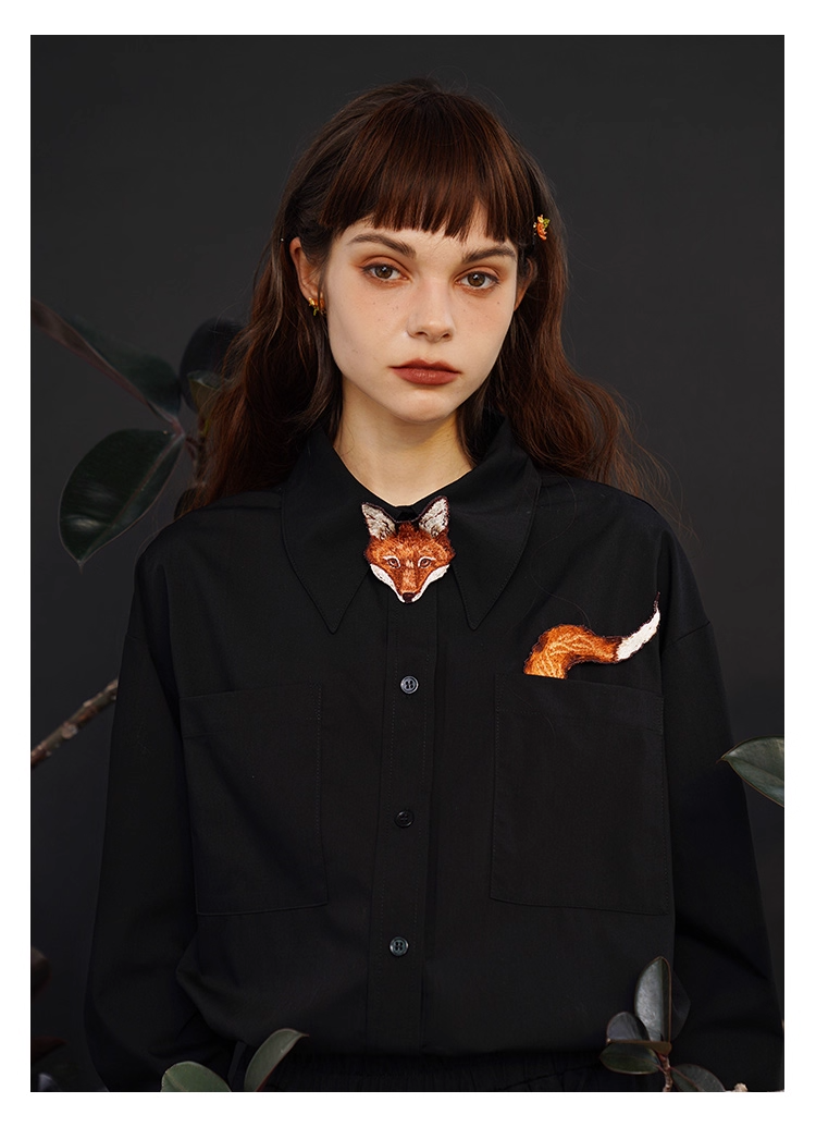 藝術刺繡男女通用襯衫 X3445