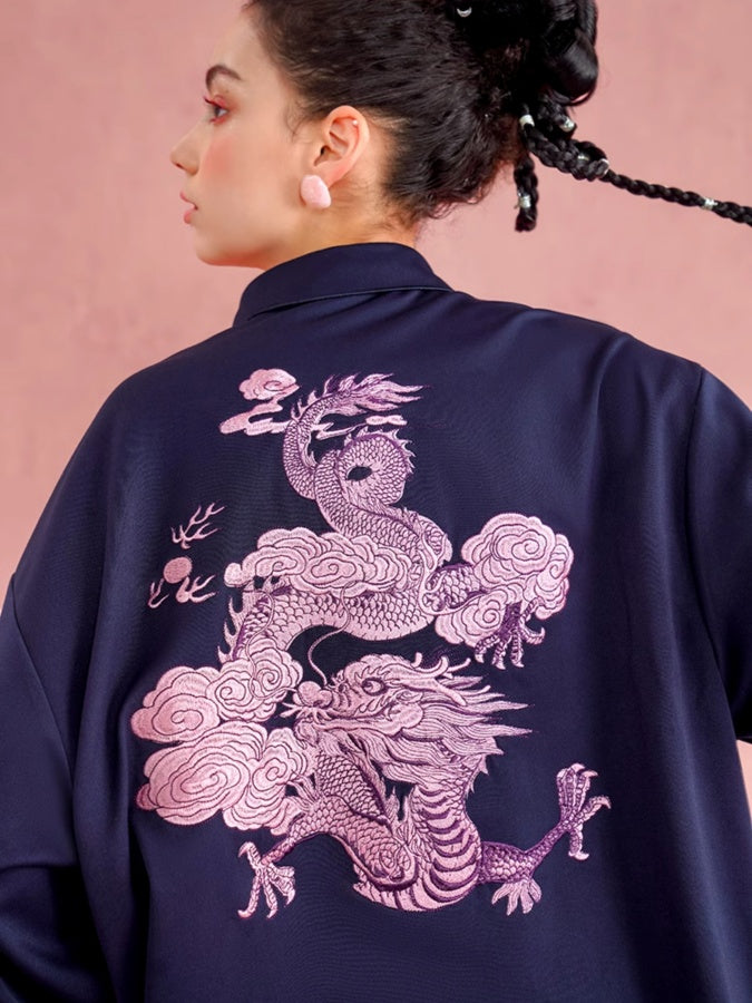 Dragon embroidery shirt X2655