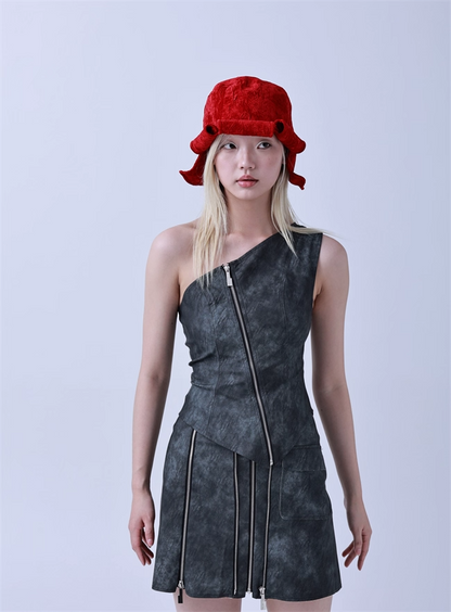 Petal-Shape Sculpted Bucket Hat　X3439