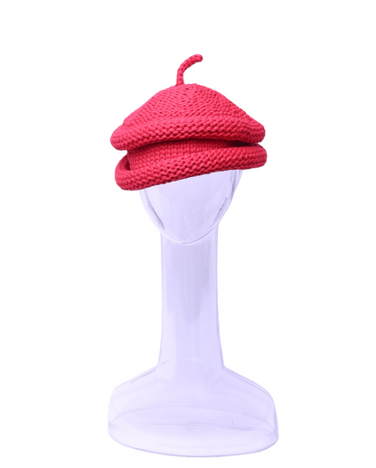 Chunky-Yarn Crochet Beret　X3502