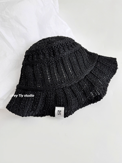 Foldable Knit Breathable Bucket Hat　X3318