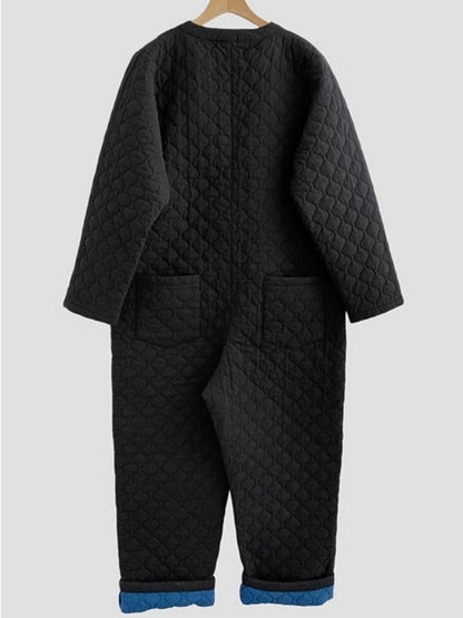 quilted jumpsuit X2560