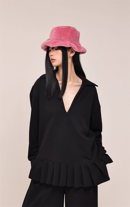 Fuzzy Warm Bucket Hat　X3434