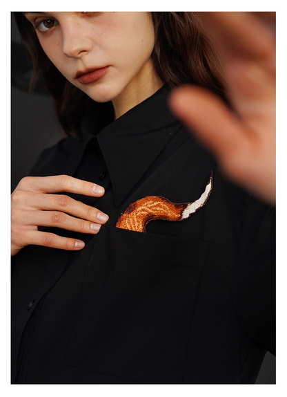 藝術刺繡男女通用襯衫 X3445