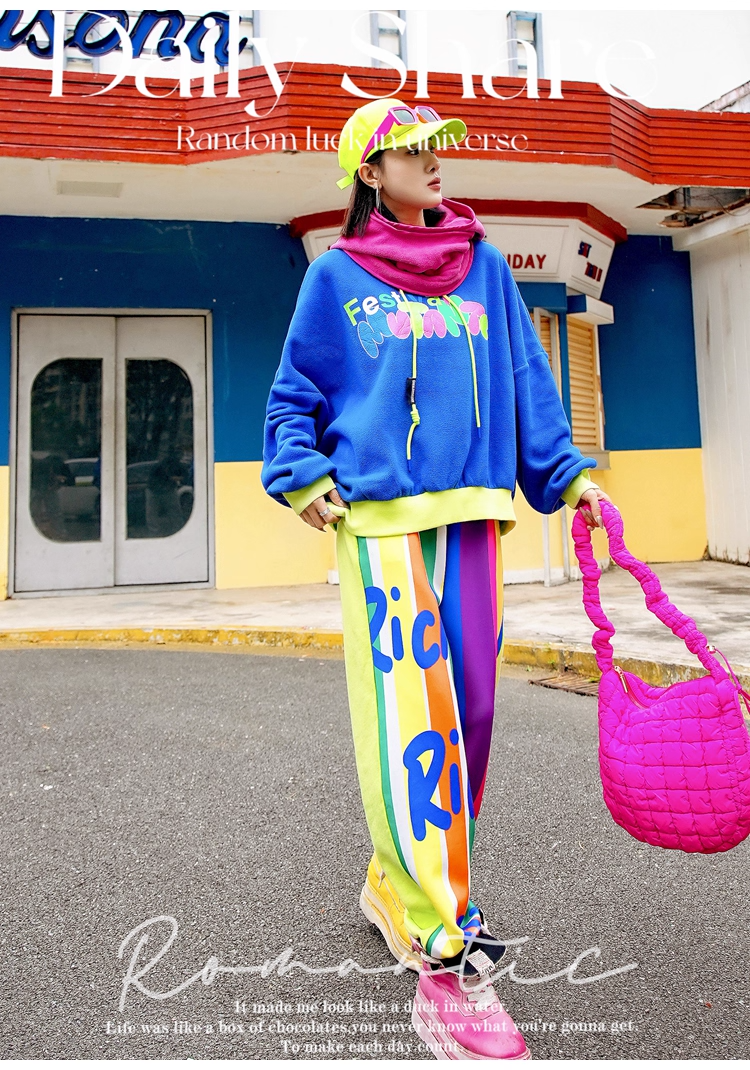 Blue Letter Dopamine Hoodie　X3411