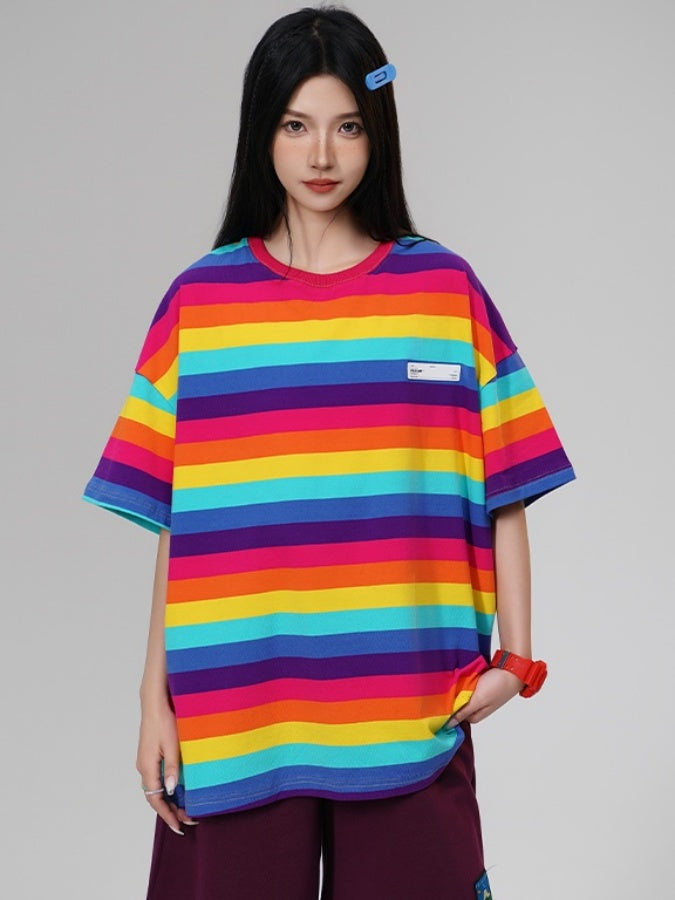 Vivid Border T-shirt X2728