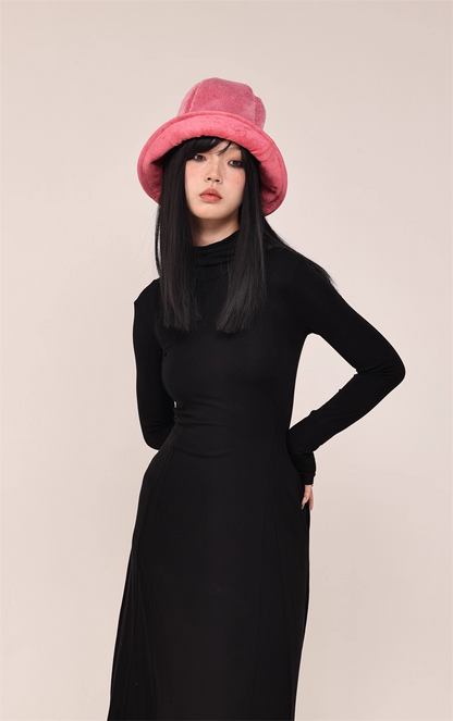 High-Top Wool Blend Bucket Hat　X3435