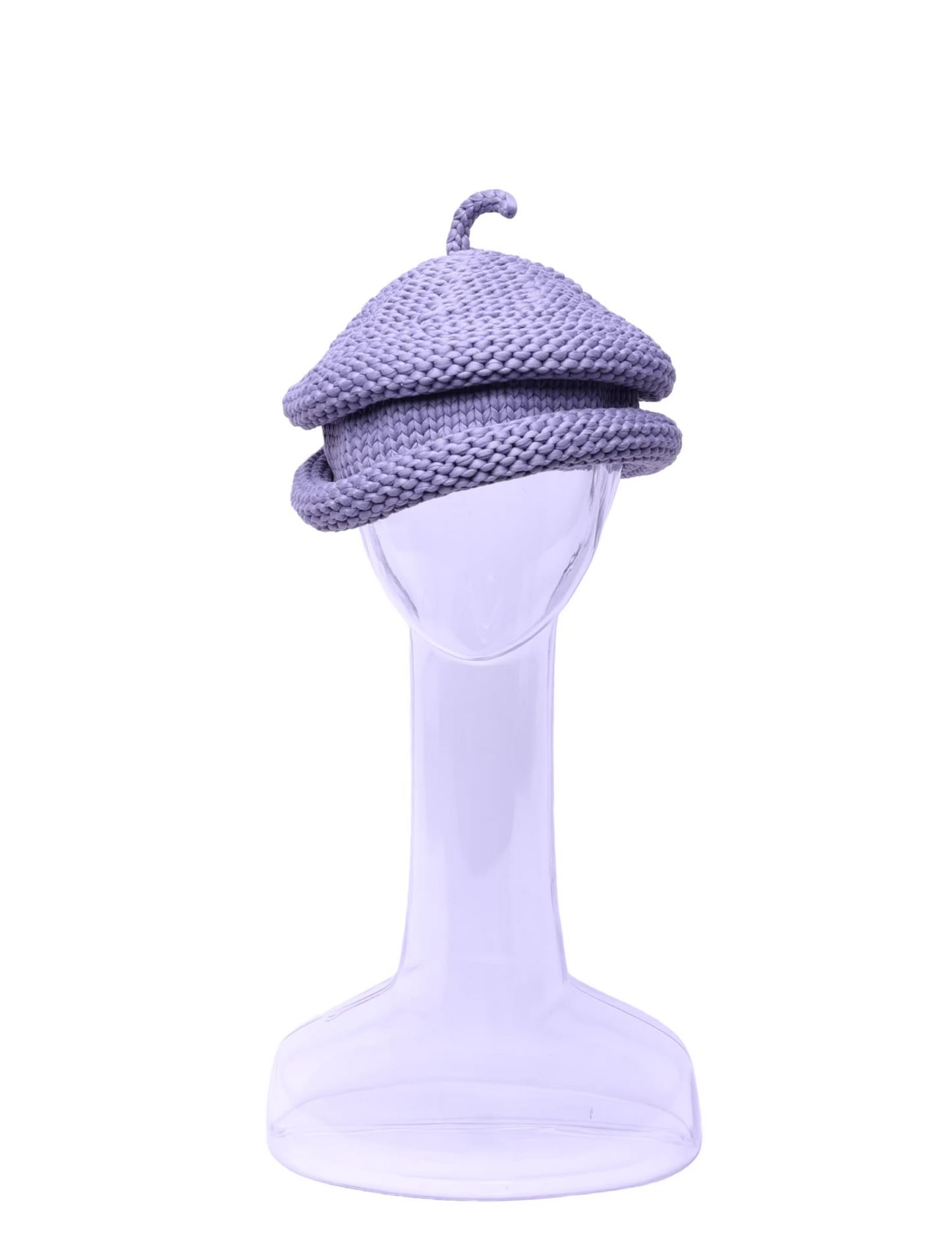 Chunky-Yarn Crochet Beret　X3502