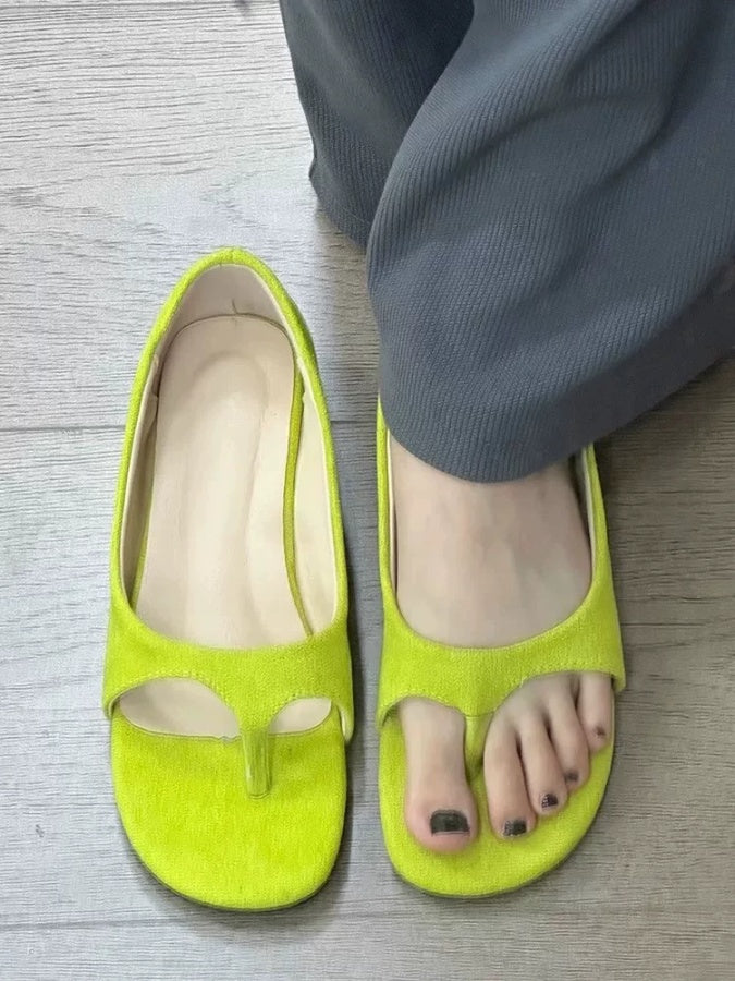 Open toe flat sandals X2791