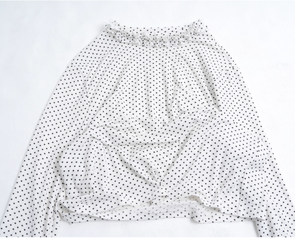 Geometric Pattern Brushed Cotton Stretch Slim Fit Top X3397