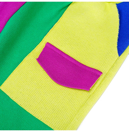 Colorblock Dopamine Jogger Pants　X3432