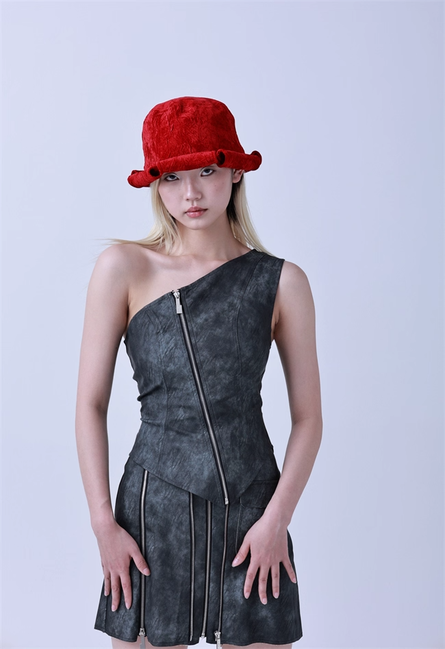 Petal-Shape Sculpted Bucket Hat　X3439