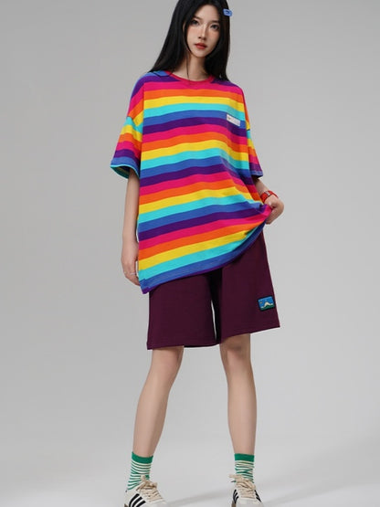 Vivid Border T-shirt X2728