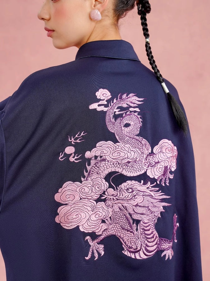 Dragon embroidery shirt X2655