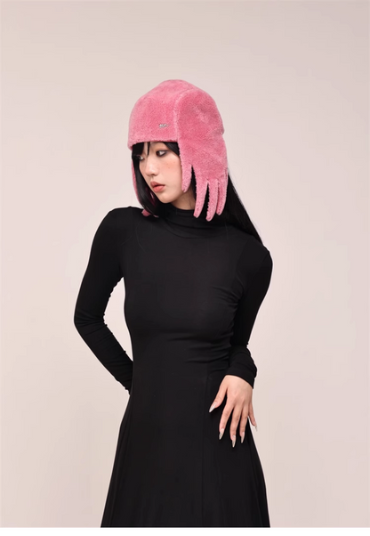 Barbie Pink Fur Ushanka Hat　X3436