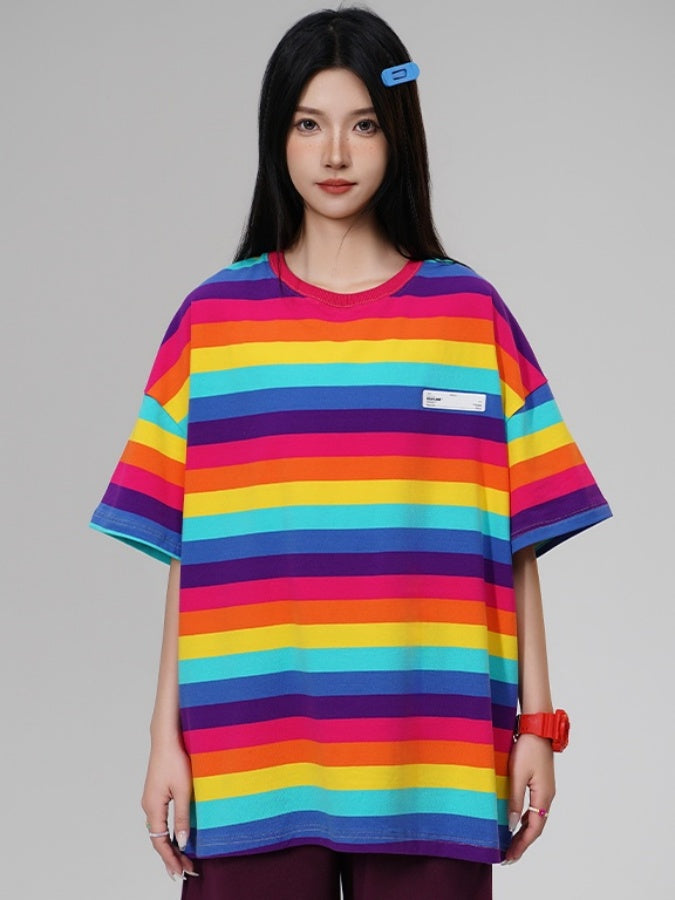 Vivid Border T-shirt X2728