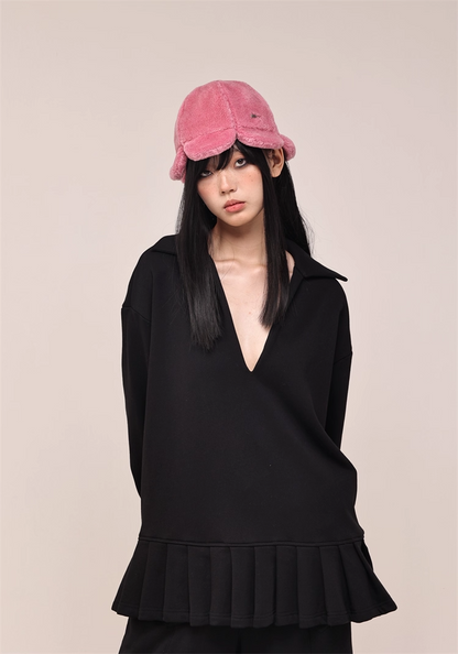 Fuzzy Flower Bucket Hat　X3433