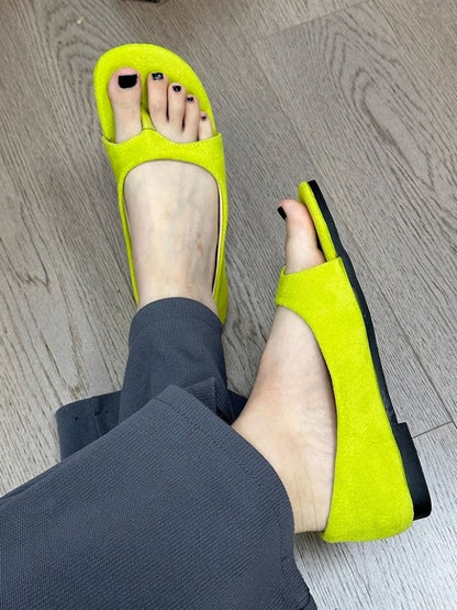 Open toe flat sandals X2791