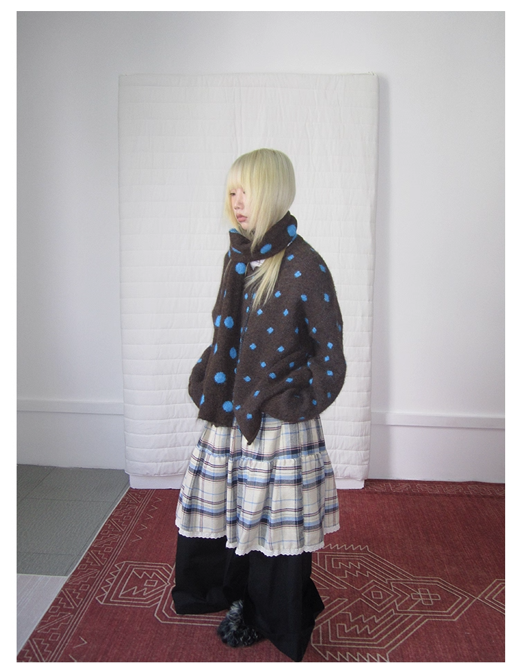 Green Colorblock Sweatshirt　X3419