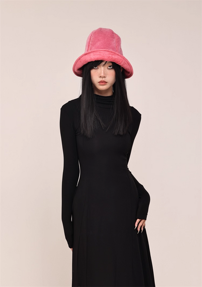 High-Top Wool Blend Bucket Hat　X3435