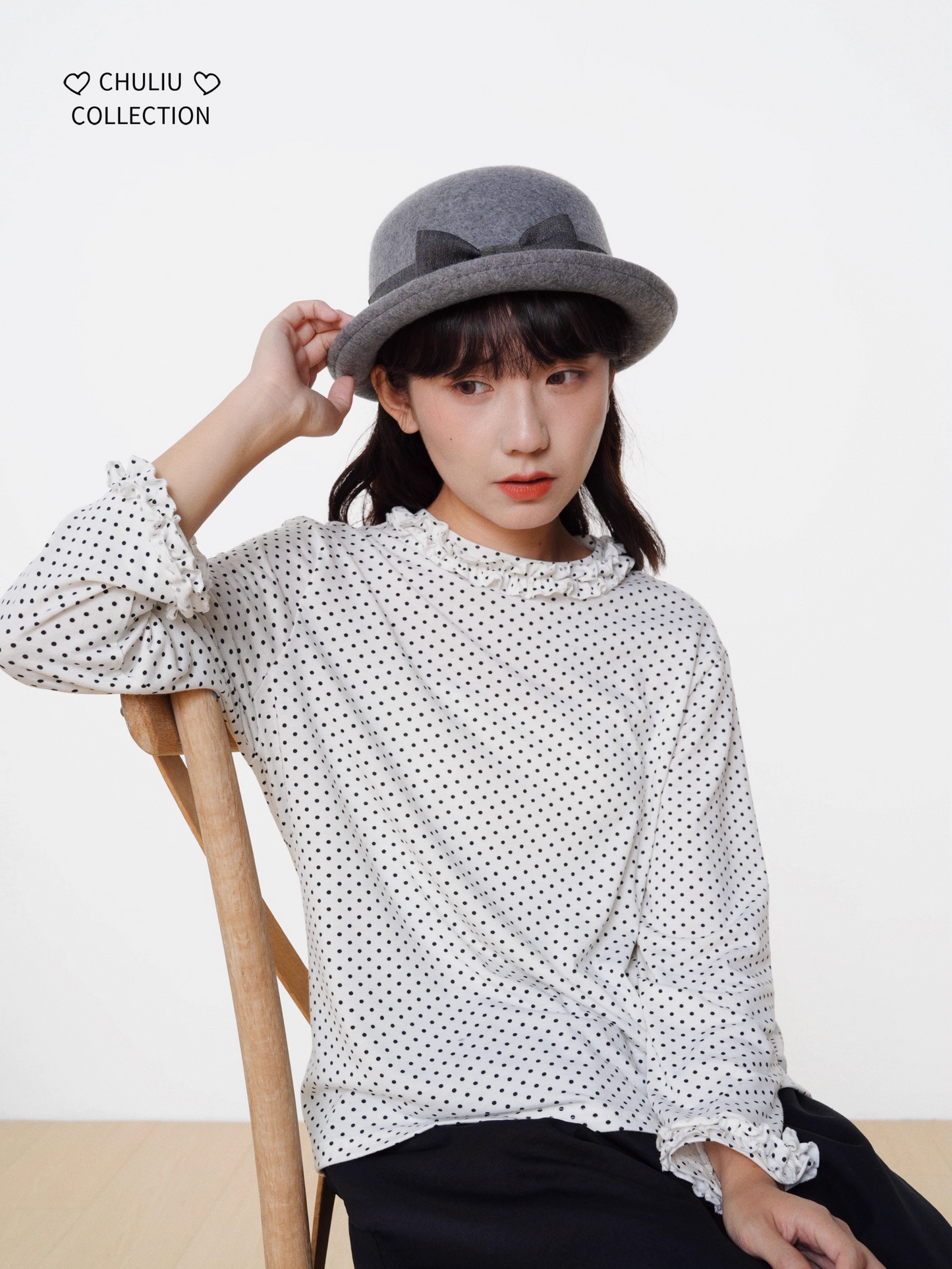 Geometric Pattern Brushed Cotton Stretch Slim Fit Top X3397