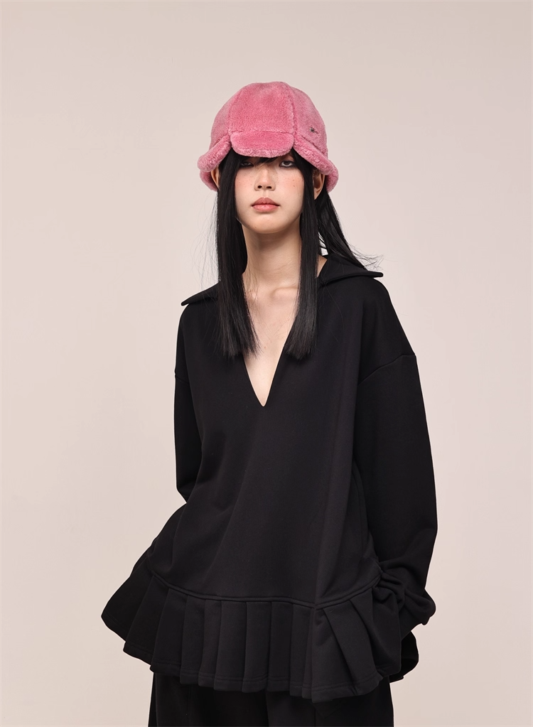 Fuzzy Flower Bucket Hat　X3433