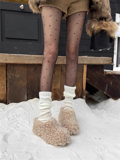 Suede Fleece Short Snow Boots　X3424