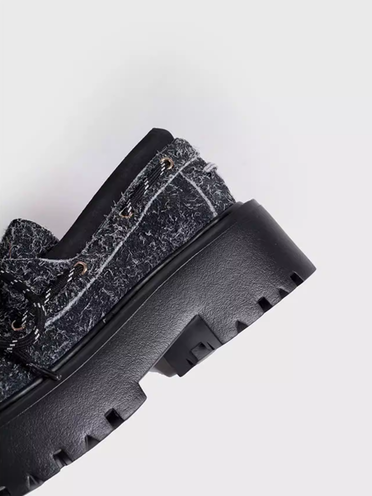 Platform Lace-Up Loafers　X3523