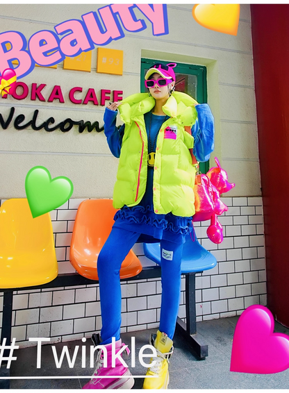 Royal Blue Ruffled Fleece Oversized Sweatshirt　X3407